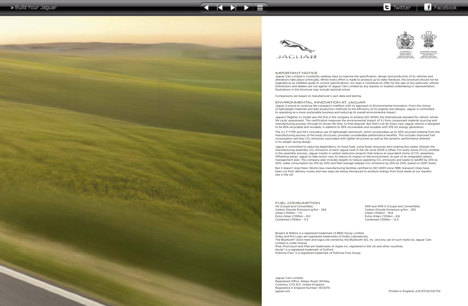 2013 Jaguar XK Brochure Page 4